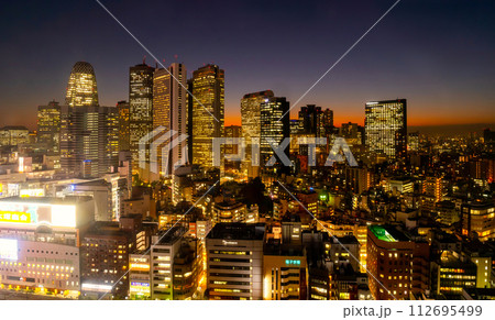 新宿夜景高層ビル群を望む Nov.2023 新宿夜景高層ビル群を望む Nov.2023 112695499