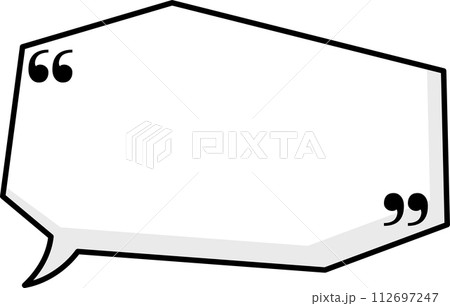 Black and white color speech bubble balloon with quotation marks, icon sticker memo keyword planner text box banner, flat png transparent element design Black and white color speech bubble balloon with quotation marks, icon sticker memo keyword planner text box banner, flat png transparent element design 112697247