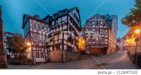 Night Marburg street, Germany Night Marburg street, Germany 112697320