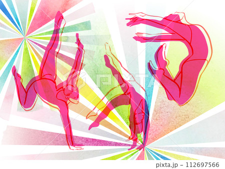 新体操をする人 112697566