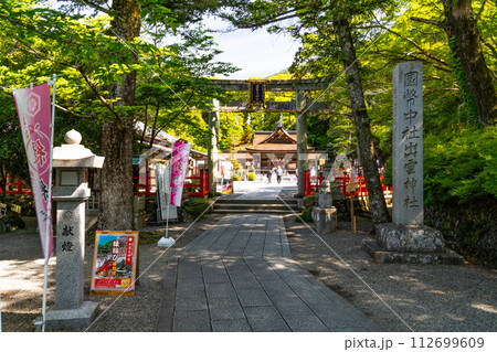 【丹波国一宮】出雲大神宮 参道と鳥居と拝殿 京都府亀岡市 【丹波国一宮】出雲大神宮 参道と鳥居と拝殿 京都府亀岡市 112699609