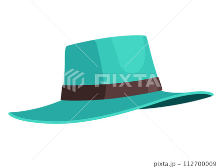 Cartoon hat icon. Female headwear. Summer women vintage fashion hats vector. Illustration female accessory Cartoon hat icon. Female headwear. Summer women vintage fashion hats vector. Illustration female accessory 112700009