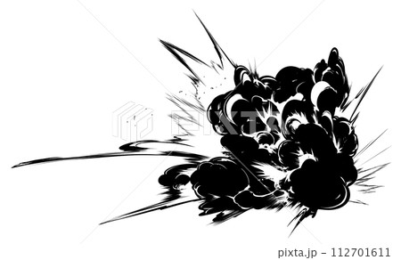 モノクロの爆発25C 112701611