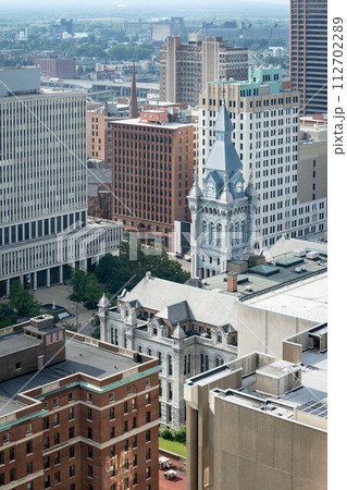 High Angle View of Skyscrapers in Buffalo High Angle View of Skyscrapers in Buffalo 112702289