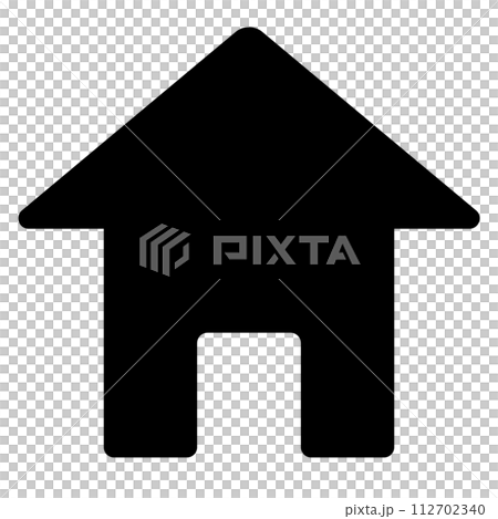 simple house silhouette icon 112702340
