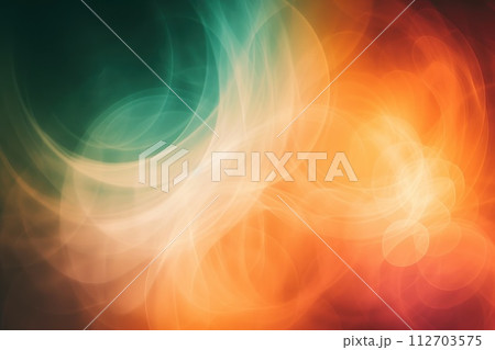 Background with abstract lines. Abstract neon background. Generative AI 112703575