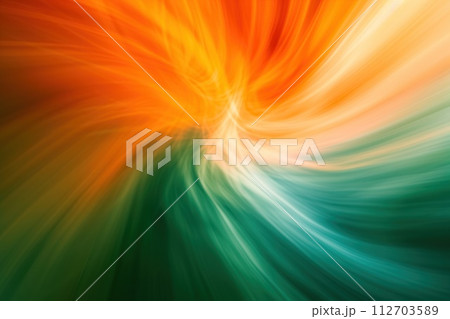 Background with abstract lines. Abstract neon background. Generative AI 112703589