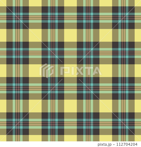 Background textile pattern of seamless check tartan with a texture plaid fabric vector. Background textile pattern of seamless check tartan with a texture plaid fabric vector. 112704204