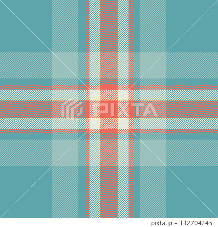Plaid seamless fabric of background pattern vector with a check texture tartan textile. 112704245