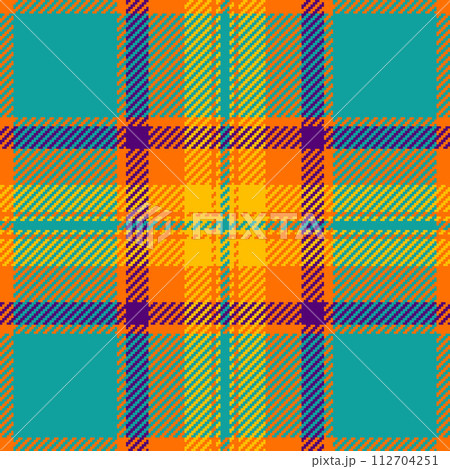 Vector background fabric of plaid check tartan with a seamless pattern texture textile. 112704251