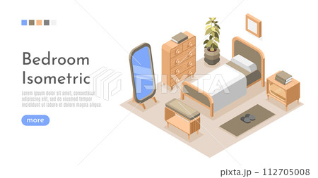 Isometric furniture banner 112705008
