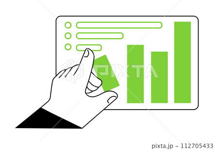 Person creates a table, works with the data 112705433