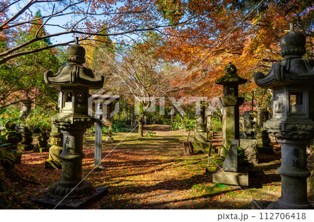 道隆寺跡の紅葉風景（肝属郡肝付町） 112706418