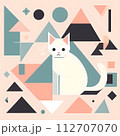 幾何学的なネコ 112707070