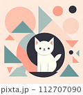 幾何学的なネコ 112707090