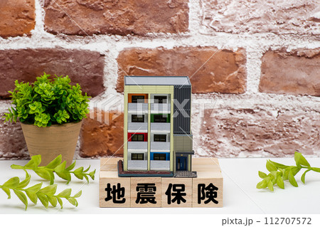 ワンルームマンションと地震保険のイメージ ワンルームマンションと地震保険のイメージ 112707572
