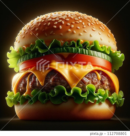 ハンバーガー 112708801