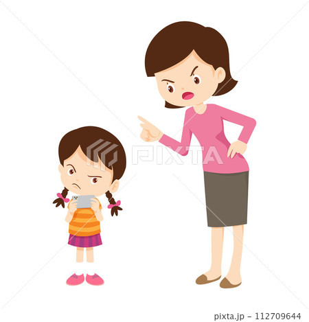 parent angry to kid addicted phone 112709644