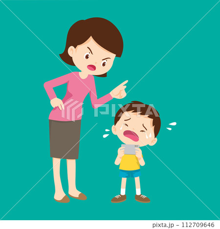 parent angry to kid addicted phone parent angry to kid addicted phone 112709646