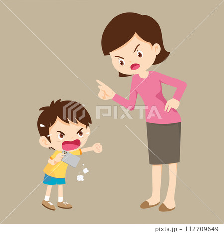 parent angry to kid addicted phone parent angry to kid addicted phone 112709649