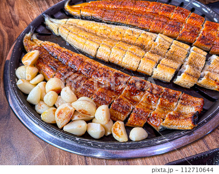 Korean food. Grilled eel grilled salt and seasoned 112710644