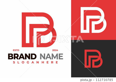 Letter Pd or Bd Monogram modern logo design vector symbol icon illustration 112710785
