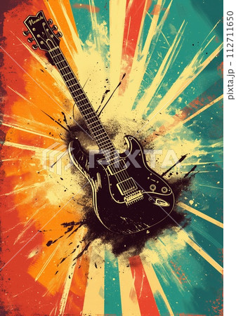 アート・デザイン・音楽 Kingston rock Rock music background. Rock poster. Backgroundのイラスト素材