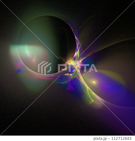 simple multicolor abstract pattern on black background, wallpaper, design 112712683