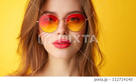 Yellow and red sunglasses 112714140