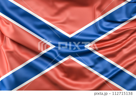Ruffled Flag of Novorossiya. 3D Rendering 112715138