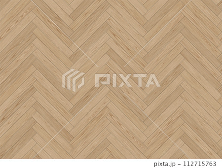 ヘリンボーン柄のフローリングのテクスチャ ヘリンボーン柄のフローリングのテクスチャ 112715763