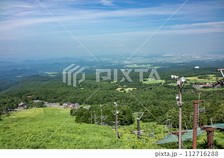 大山桝水高原から見る米子と日本海 大山桝水高原から見る米子と日本海 112716288