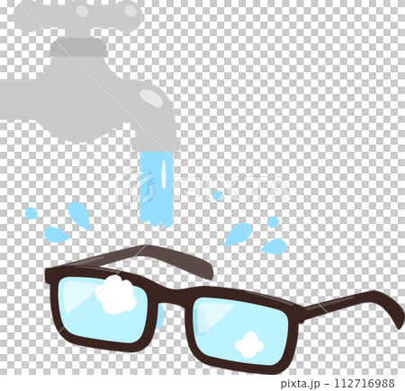 washing glasses with water 112716988