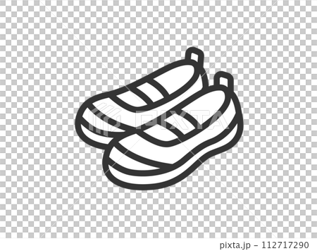 Illustration of upper shoes icon (line drawing) Illustration of upper shoes icon (line drawing) 112717290