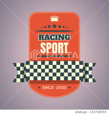 Sport racing label Sport racing label 112718533