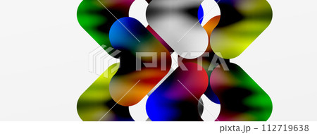 Metallic fluid color with geometric abstract shapes. Vector Illustration For Wallpaper, Banner, Background, Card, Book Illustration, landing page Metallic fluid color with geometric abstract shapes. Vector Illustration For Wallpaper, Banner, Background, Card, Book Illustration, landing page 112719638