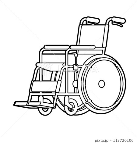 wheelchair.Vector illustration. 112720106