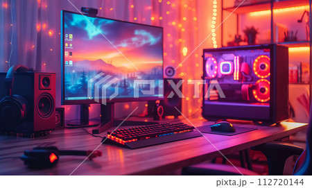 ゲーミングパソコンのある部屋 112720144