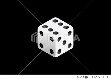 black dice icon isolated on white background 112720181