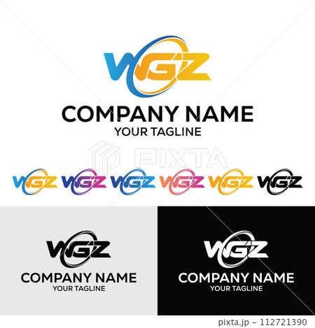 3 Letter WGZ Initial Logo Template Vector Illustration Design 112721390