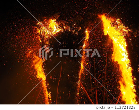 嵯峨釈迦堂お松明式 112721828