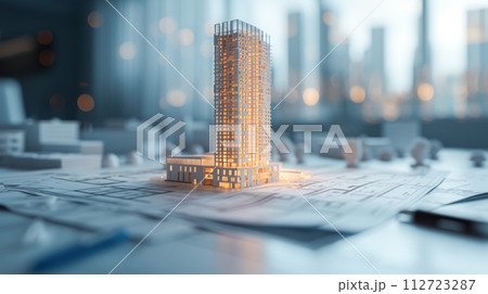 タワーレジデンスの建築模型 タワーレジデンスの建築模型 112723287