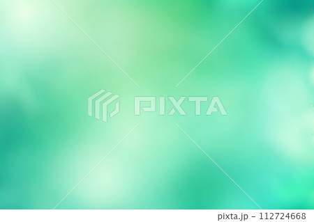 Abstract gradient smooth Blurred Bokeh Aquamarine Green background image 112724668