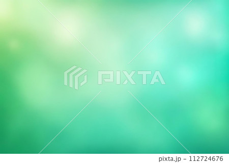 Abstract gradient smooth Blurred Bokeh Aquamarine Green background image 112724676