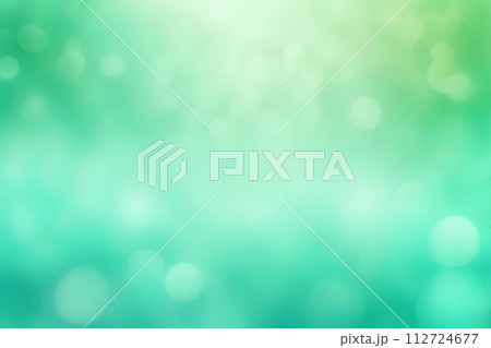 Abstract gradient smooth Blurred Bokeh Aquamarine Green background image 112724677