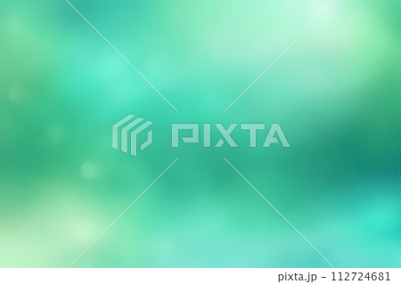 Abstract gradient smooth Blurred Bokeh Aquamarine Green background image 112724681