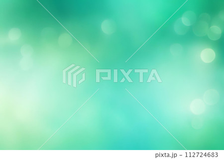 Abstract gradient smooth Blurred Bokeh Aquamarine Green background image 112724683