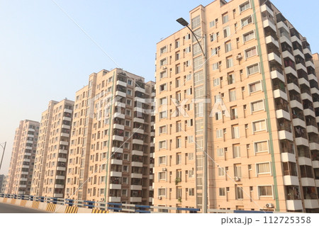 apartment building on Dhaka city 112725358