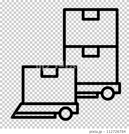 An unmanned guided vehicle (AGV) is working to transport cargo. 112726784