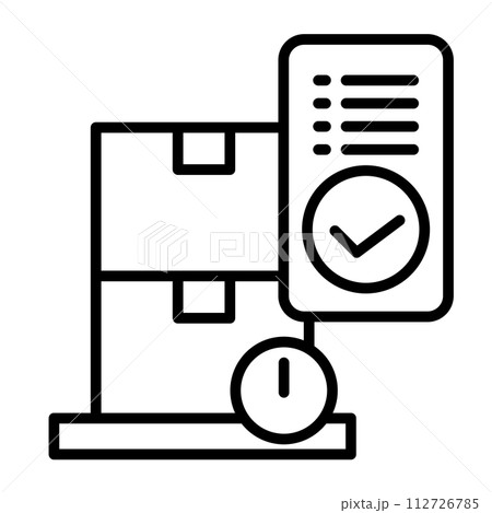 IoT重量計。商品の重量を計っています。データを自動で登録しています。 112726785